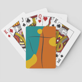 Baraja De Cartas Armonía abstracta retro