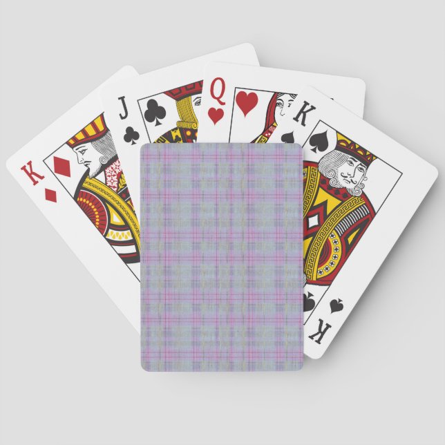 Baraja De Cartas Armonía de Cuadros Lavanda  (Reverso)