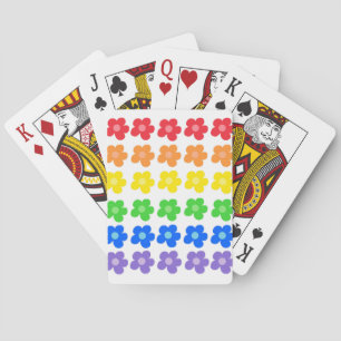 Baraja De Cartas Armonía De Ruedas De Color En Diseño Floral