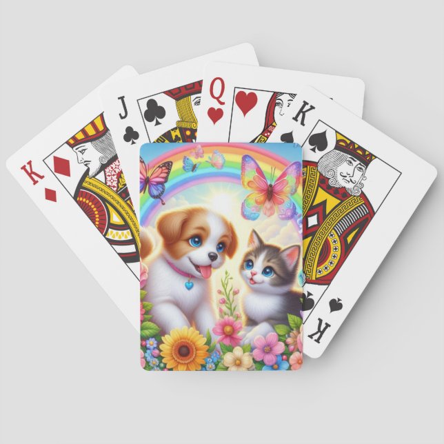 Baraja De Cartas Aroma de cachorro/gatito (Reverso)