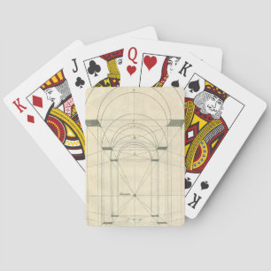 Baraja De Cartas Arquitectura de época, perspectiva de arco renacen