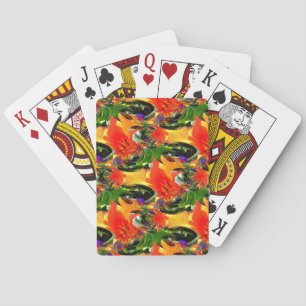 Baraja De Cartas Arrojando...