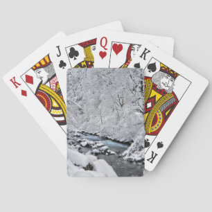 Baraja De Cartas Arroyo blanco nevado escénico, Oregón