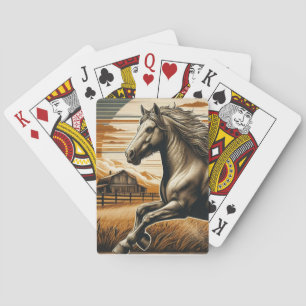 Baraja De Cartas Arroz/caballo vintage/occidente