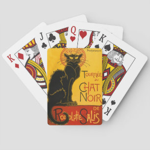 Baraja De Cartas Art Nouveau Art Nouveau de gato negro vintage Pari