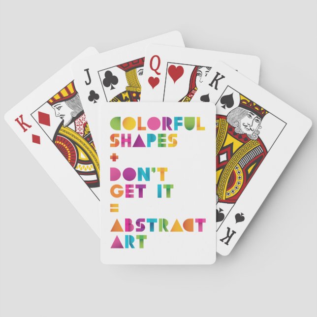 Baraja De Cartas Arte abstracto (Reverso)