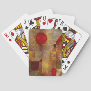 Baraja De Cartas Arte abstracto colorido globo rojo Paul Klee 