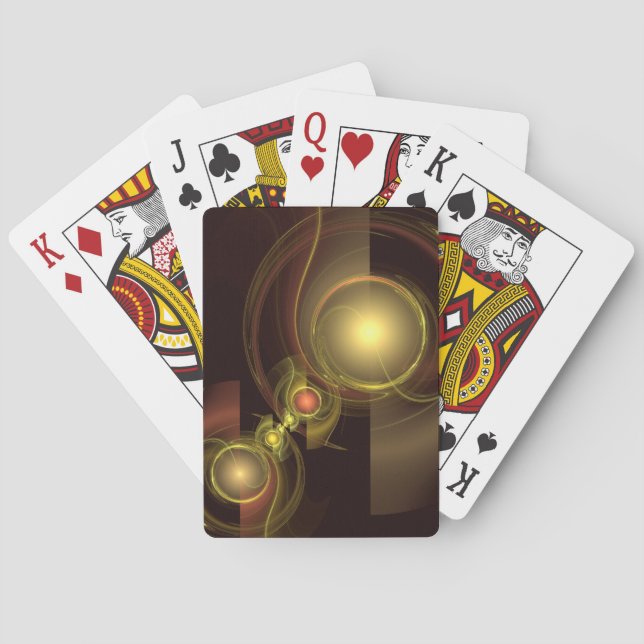 Baraja De Cartas Arte abstracto de conexión íntima (Reverso)