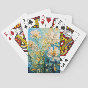 Baraja De Cartas Arte abstracto de flores florecientes