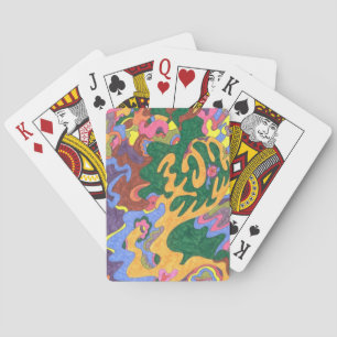 Baraja De Cartas Arte abstracto de "oro"