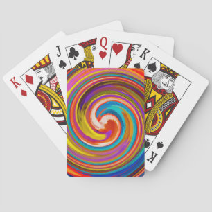 Baraja De Cartas Arte abstracto de remolino moderno #15