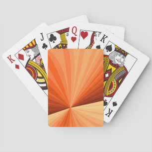 Baraja De Cartas Arte abstracto moderno naranja rojo vainilla fract