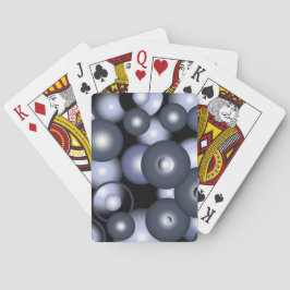 Baraja De Cartas Arte abstracto orbital de círculo global concéntri