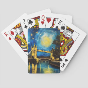 Baraja De Cartas Arte Acrílico del Puente de Londres,