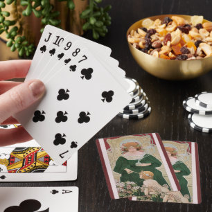 Baraja De Cartas Arte Antiguo Nouveau Helm Cacao por Privat Livemon