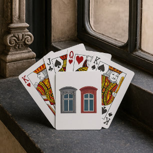 Baraja De Cartas Arte arquitectónico de la ventana europea
