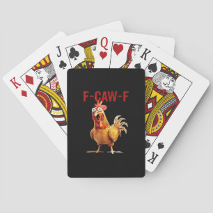 Baraja De Cartas Arte Clásico Vintage de Pollo F-Caw-F