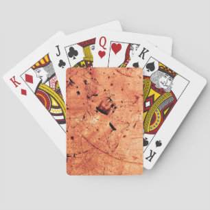 Baraja De Cartas arte contemporáneo burgués y abstracto del naranja