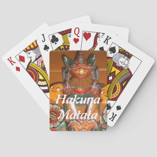 Baraja De Cartas Arte cultural único - Diseño ceilandés/indonesio (Reverso)