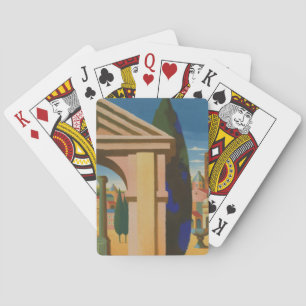 Baraja De Cartas Arte de afiches de viajes en Roma