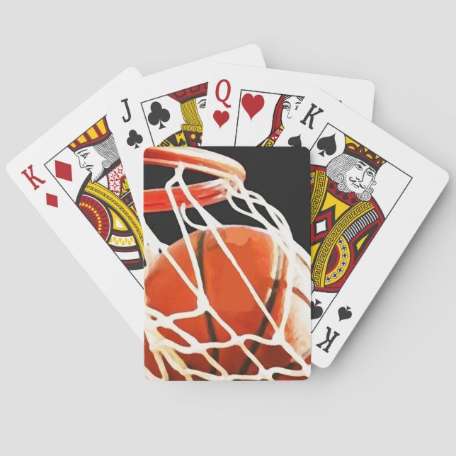 Baraja De Cartas Arte de baloncesto (Reverso)