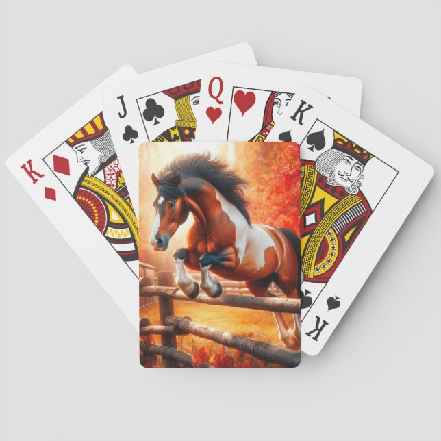 Baraja De Cartas Arte de caballo (Reverso)