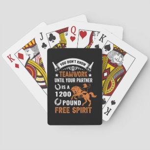 Baraja De Cartas Arte de caballo que no conoces el trabajo en equip