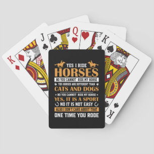 Baraja De Cartas Arte de caballos Sí Yo Viajo Caballos
