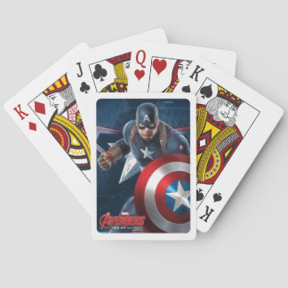 Baraja De Cartas Arte de caracteres de Captain America