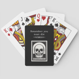 Baraja De Cartas Arte de cráneo Memento Mori