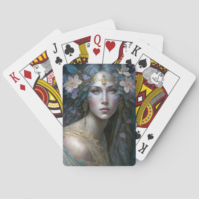 Baraja De Cartas Arte de fantasía de diosa (Reverso)