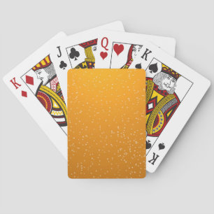 Baraja De Cartas Arte de fondo de cerveza con burbujas diminutas
