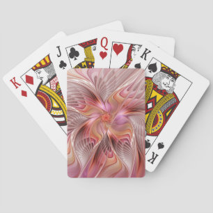 Baraja De Cartas Arte de fractal de fantasía de mariposa colorida a