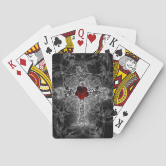Baraja De Cartas Arte de Gótico cruzado Rosa