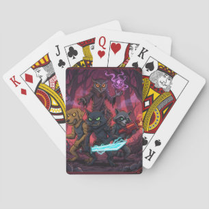 Baraja De Cartas Arte de Guerreros Animales de Fantasía Eléctrica