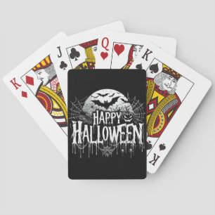 Baraja De Cartas Arte de Halloween feliz