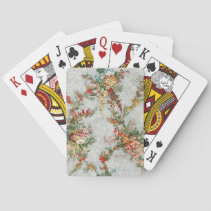 Baraja De Cartas Arte de Ilustracion de flores antiguas