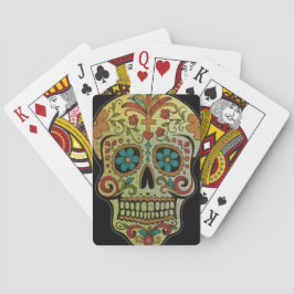 Baraja De Cartas Arte de la calavera del azúcar, Día de los Muertos