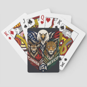 Baraja De Cartas Arte de la Naturaleza Águila Ciervo Jaguar