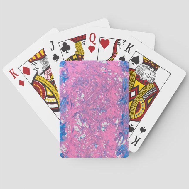 Baraja De Cartas Arte de mármol transgénero (Reverso)