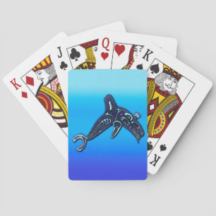 Baraja De Cartas Arte de orca de ballenas asesina de haitida nortea