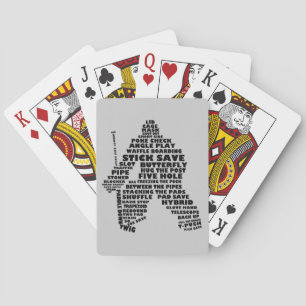 Baraja De Cartas Arte de Palabra de Ice Hockey Goalie