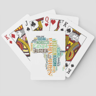Baraja De Cartas Arte de palabras de África
