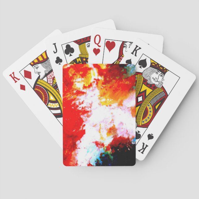 Baraja De Cartas Arte de resumen creativo (Reverso)
