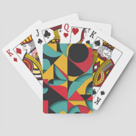 Baraja De Cartas Arte de resumen geométrico moderno