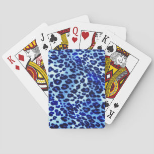 Baraja De Cartas Arte de safari azul