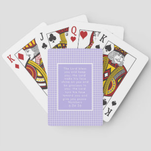 Baraja De Cartas Arte de versículos de la Biblia cristiana