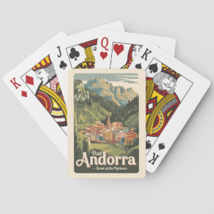 Baraja De Cartas Arte de viajes de Ilustracion de Andorra