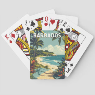 Baraja De Cartas Arte de viajes de Ilustracion de Barbados