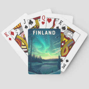 Baraja De Cartas Arte de viajes en Ilustracion de Finlandia